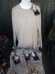 NWT, POLARTEC Military Issue L1 Silk W Base Layer Thermal Shirt & 3 Bottoms, XL