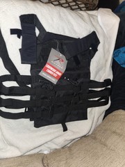 Rothco 55891 Lightweight Plate Carrier Vest – Black, Regular Size-BRAND NEW !!!