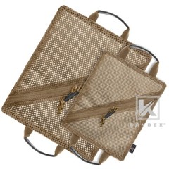 KRYDEX Tactical Mesh Pouch Set Modular Storage Organizer Pockets Coyote Brown