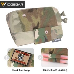 IDOGEAR Tactical MOLLE Pouch Accessory Pouch Chest Storage Admin Pouch Camo Army