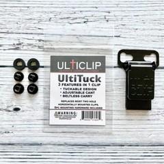 Ulticlip – UltiTuck Holster Clip, Tuckable, Adjustable, Beltless, IWB