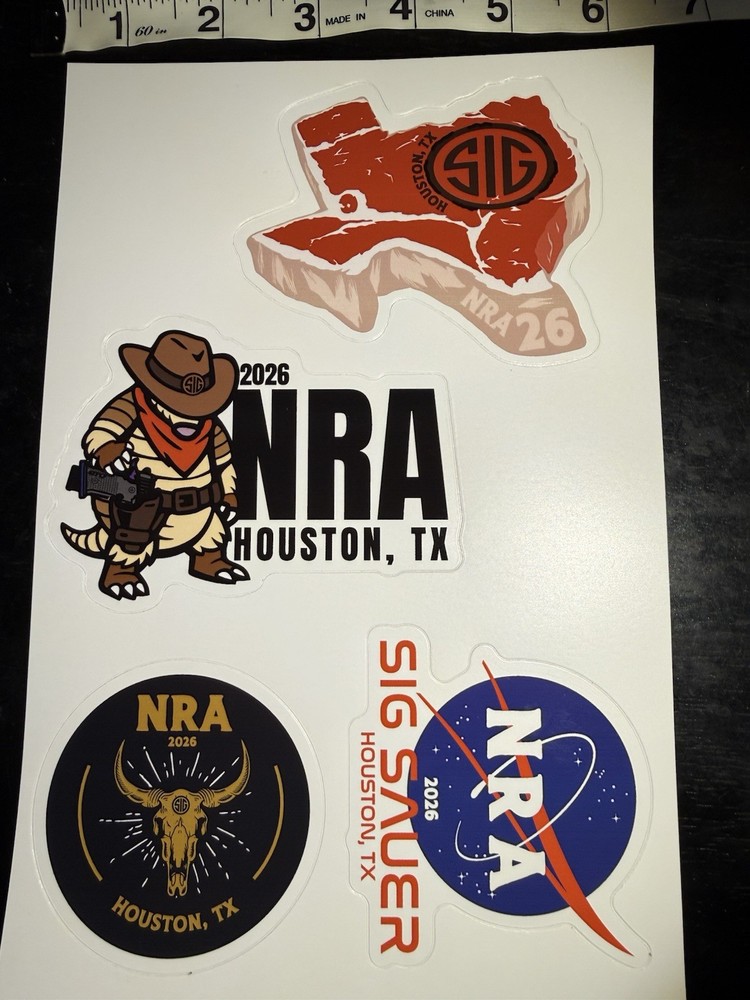 Sig Sauer NRA Sticker Sheet 2026 NRA Convention Houston