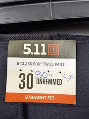 5.11 Tactical Military Grade Conceal Carry Black Cargo Pants SIZE: 30 Straight