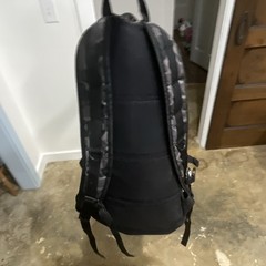 Black/Gray Camo Tactical Backpack 15L Zip, Fits 15in Laptop, Padded Straps