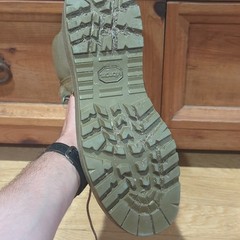 McRae Men’s Tactical Boots Vibram Sole Tan Solid US 10.5 Wide