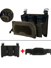 Tactical Pincer Placard Triple Magazine Pouch MOLLE Front 2nd Layer Admin Pouch