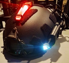 NIJ IIIA Ballistic Helmet & UV-5R RADIO UHMWPE F30 COMMS NAV LIGHT IFF U94 PTT