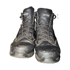 Magnum Men’s Black Tactical Side Zip Boots US 10M Medium Solid Pattern