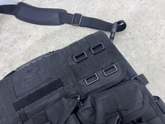 Rugged Code Alpha Tactical 18″ x 14” Black Messenger Laptop Bag NRA Embroidered