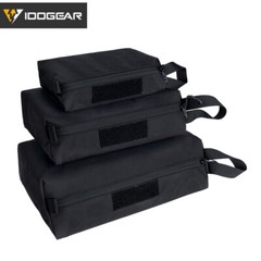 IDOGEAR Tactical Accessory Pouch 3PCS Zipper EDC Pouch Admin Tool Storage Bag RG