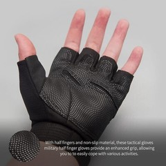 Fingerless Gloves Tactical Airsoft Shooting Protective Half Finger Hunting Glove