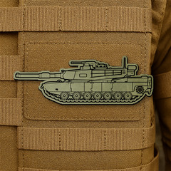 M1 Abrams Tank Morale Patch – 1.4″ x 4″ Hook & Loop Patch for Armored Veterans