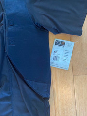 5.11 Tactical Series Holster Shirt Men 2XL Black Concealed Carry Compression NWT