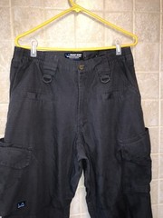 LA Police Gear Men’s Operator Tactical Pant with Elastic Waistband Black 34 x 34
