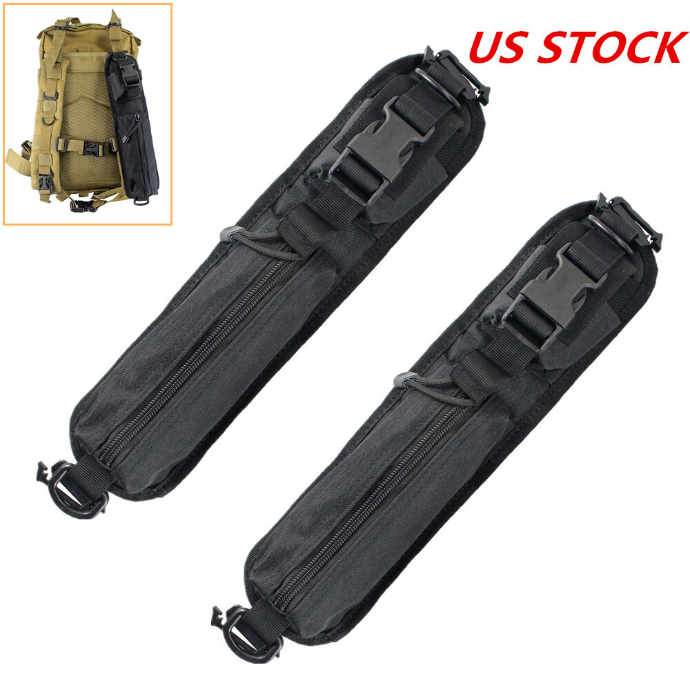 2pcs Tactical Molle Shoulder Strap Bag for Backpack Accessory Pouch Tools Pouch