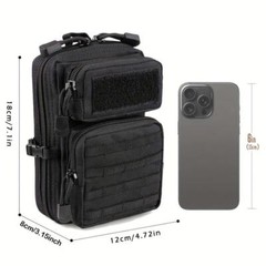 2-Pack Tactical MOLLE Pouches – Hunting Game Belt Bag for EDC Tools & Essentials
