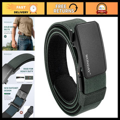 Men’s Tactical Gun Belt 1.5″ Nylon Ratchet Concealed Carry EDC Duty Belt Heavy S