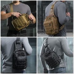 Antarctica Tactical Sling Pack Military Shoulder Bag Molle Assault Range Bag