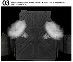Urban Assault Desert Fox Tactical Vest Plate Carrier W/ Level III Armor Plates