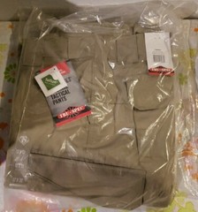 LOT 2 TRU SPEC 1095507 WOMENS KHAKI COTTON BLEND TACTICAL BDU CARGO PANTS 12×32