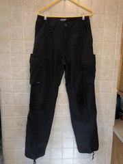 LA Police Gear Men’s Operator Tactical Pant with Elastic Waistband Black 34 x 34