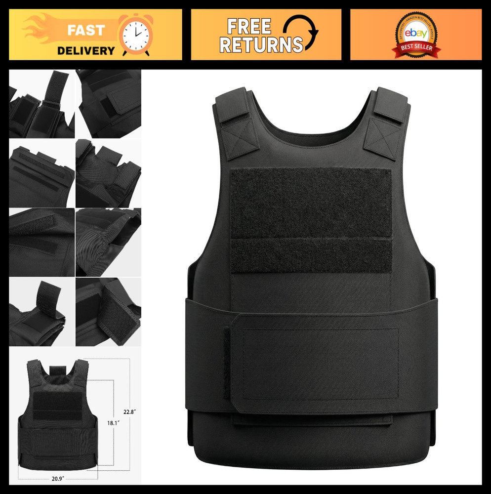 Adjustable Tactical Vest for Outdoor Training, Protective Lightweight Gilet Gear
