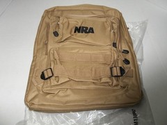 NRA Tactical Backpack Range Hunting 4 Compartments Desert Storm Tan Khaki NEW