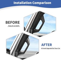 Rt-Tcz For Wrangler Jl A B Pillar Grab Handles Cover Trim Silver For Jeep