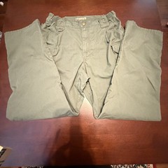 5.11 Tactical Green Ripstop Cargo Pants Solid Unisex Adults Regular Size 34×34