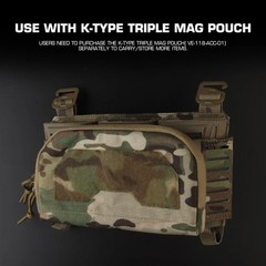Tactical Pincer Placard Triple Magazine Pouch MOLLE Front 2nd Layer Admin Pouch