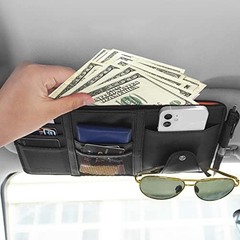 2 Packs Car Sun Visor Multi-Pocket Organizer for SUV & Truck, Auto Visor