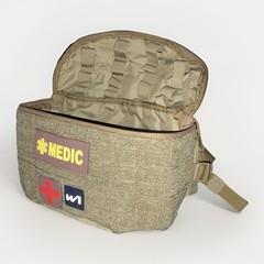Combat Lifesaver Waist Pack- W1 Med. Supply Co. Cordura 500 Tactical Medic Fanny