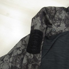 5.11 Tactical Shirt Mens Large Black Gray Veil Camo Assault Zip Combat Utility