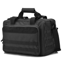 Tactical Gun Range Bag Deluxe Pistol Duffle Black RTRG0125 Shooting Bags