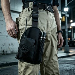 Tactical Drop Leg Bag Outdoor Waist Pack Tool Gear Radio Case Flashlight Pouch