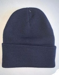 Stars & Stripes Leather Patch – Beanie, Blue or Black