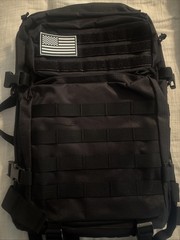 Lone Survivalist Tactical Backpack Black MOLLE Assault Pack EDC Travel Hiking