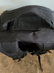 Highland Tactical Black Nylon MOLLE Backpack Padded Adjustable Zip Buckle