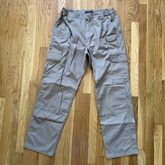 5.11 Tactical Men’s Khaki Cargo Pants 34×32 Solid Polyester Cotton EMT Medical