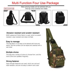 Outdoor MOLLE Sling Bag Crossbody Pack Chest Shoulder Backpack for Daily Use New