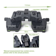 Metal L4G24 NVG Mount with J-Arm / RQE Dual Bridge Night Vision Mount For Helmet