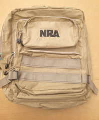 NRA TACTICAL Backpack Range Hunting Bag Desert Tan Khaki