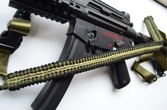550 Paracord Gun Rifle Bow Shotgun Sling 1 or 2 Point Micro Cord CROCODILE