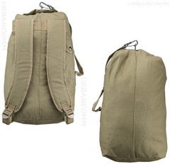 VISM Compact Sea Bag Backpack Top-Load Duffel Bag tactical camp hunt travel TAN