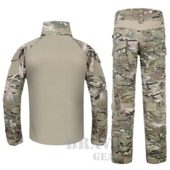 Emerson G2 Combat Shirt & Pants Knee Pads Set Tactical Camo BDU Uniform