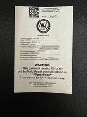Tacticon | AR600 NIJ Level 3 Steel Body Armor Plates (Set of 2) 10″ x 12″