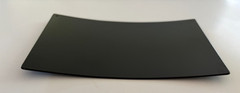 5X8 Metal Hard Trauma Plate Blunt Force Protection Curved Black Gloss Aluminum