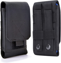 Universal Tactical Molle Cell Phone Pouch Waist Holster Belt Pack Bag Case Black