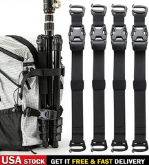4PCS Tactical Molle Backpack Straps Rush Tier System Adjustable Tripod Tie Down