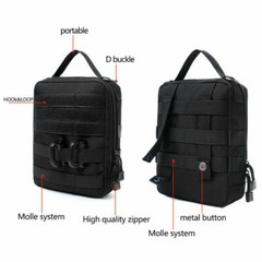 Tactical Molle Admin Pouch Compact Utility EDC Tool Bag Military Accessories Bag